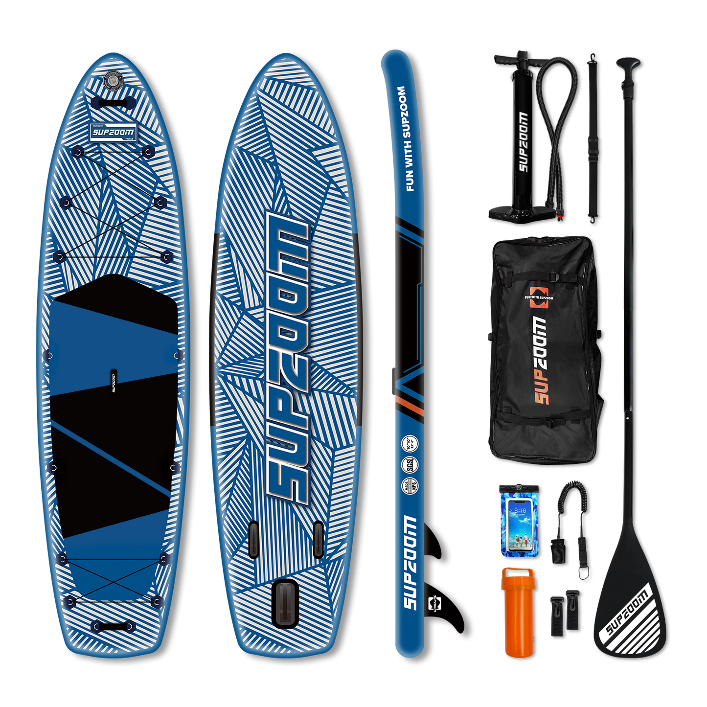 All round 10'10" inflatable stand up paddle board | Supzoom Colorful style