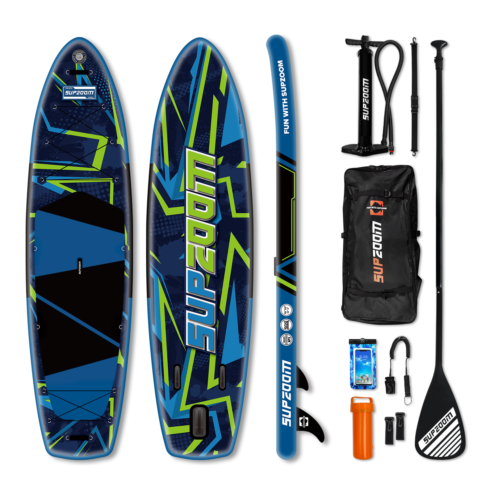 All round 10'10" inflatable stand up paddle board | Supzoom Colorful style